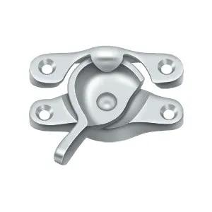 polished chrome window lock