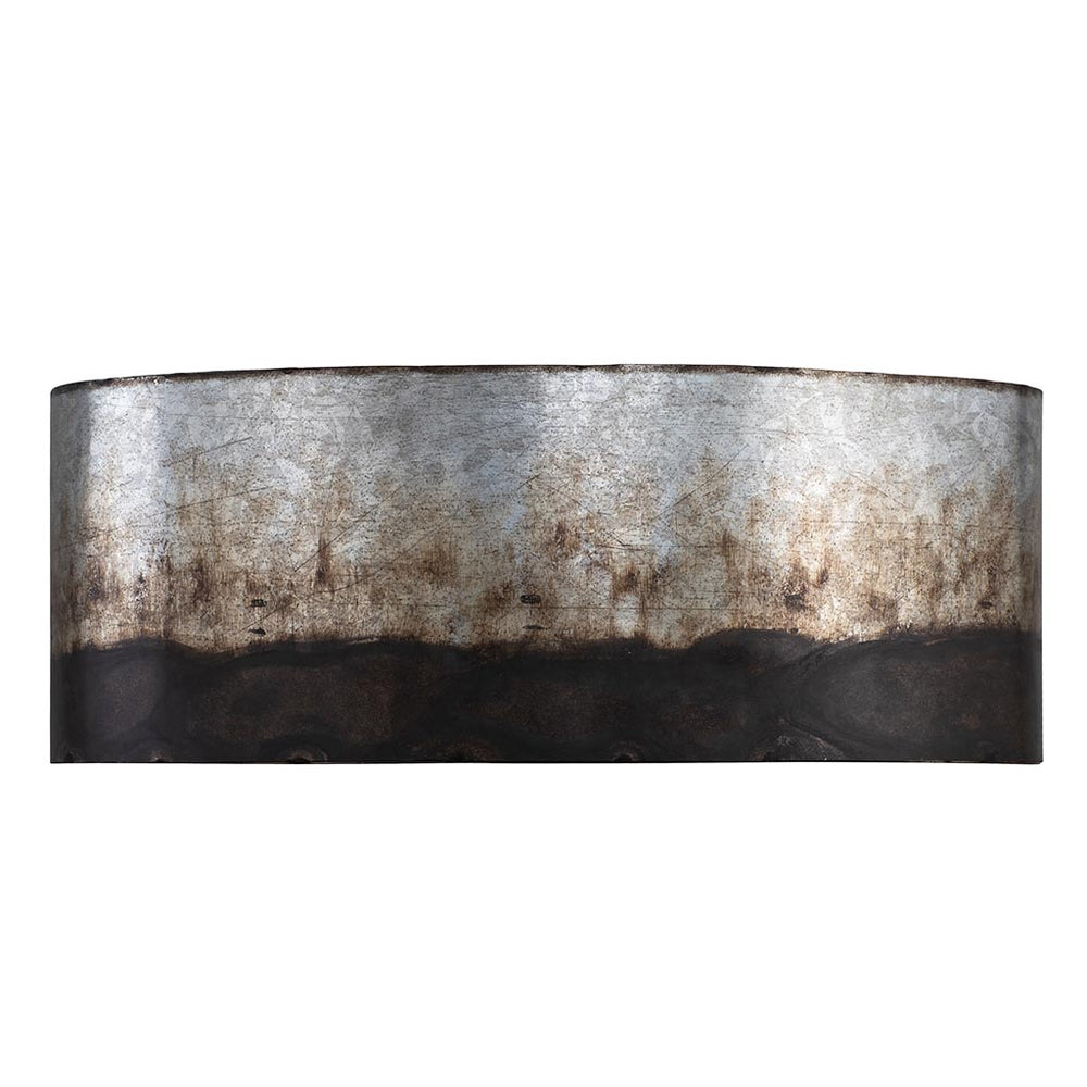 ombre galvanized wall mount light