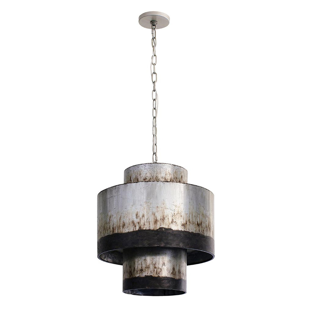 ombre galvanized pendant light