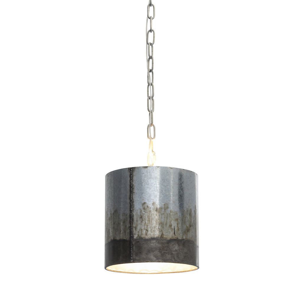 ombre galvanized pendant light
