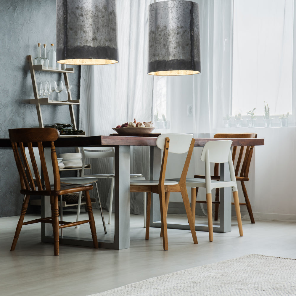 ombre galvanized pendant light