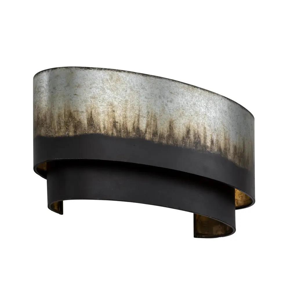 ombre galvanized wall mount light