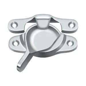 polished chrome window lock