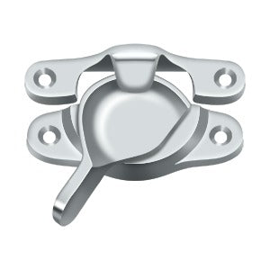 polished chrome window lock