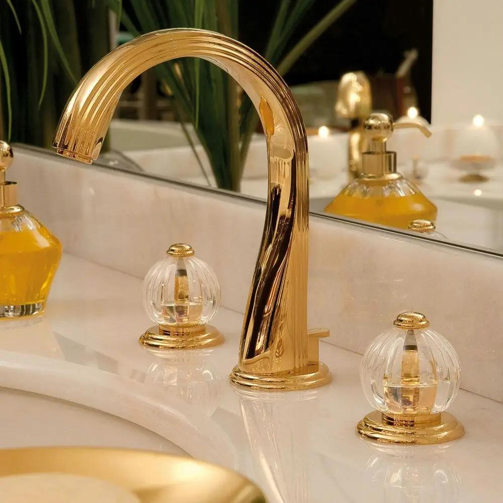 gold polished faucet