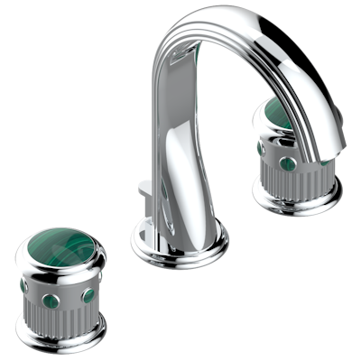 chrome polished faucet