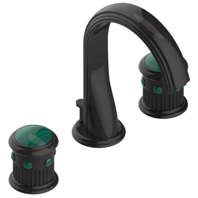 THG Paris Trocadéro Malachite Widespread Lavatory Set with Drain by THG Paris
