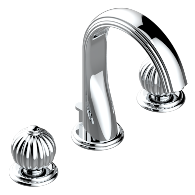 chrome polished faucet