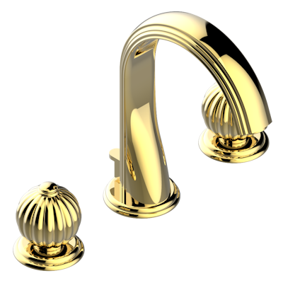 THG Paris Mandarine Metal Widespread Lavatory Set with Drain by THG Paris