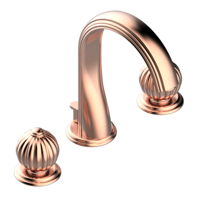 THG Paris Mandarine Metal Widespread Lavatory Set with Drain