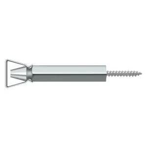 polished chrome door holder