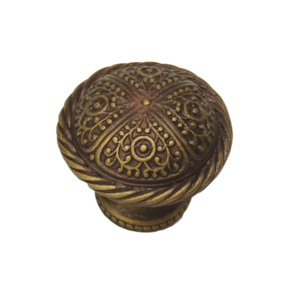 antique brass cabinet knob