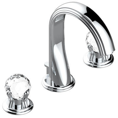 chrome polished faucet