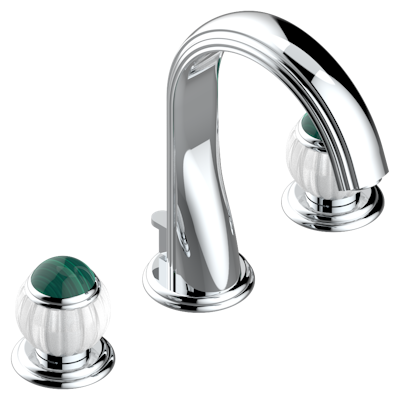 chrome polished faucet