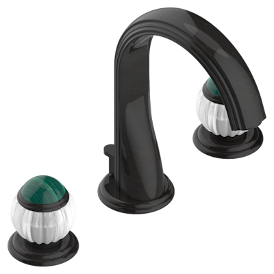 THG Paris Vogue Malachite Widespread Lavatory Set with Drain