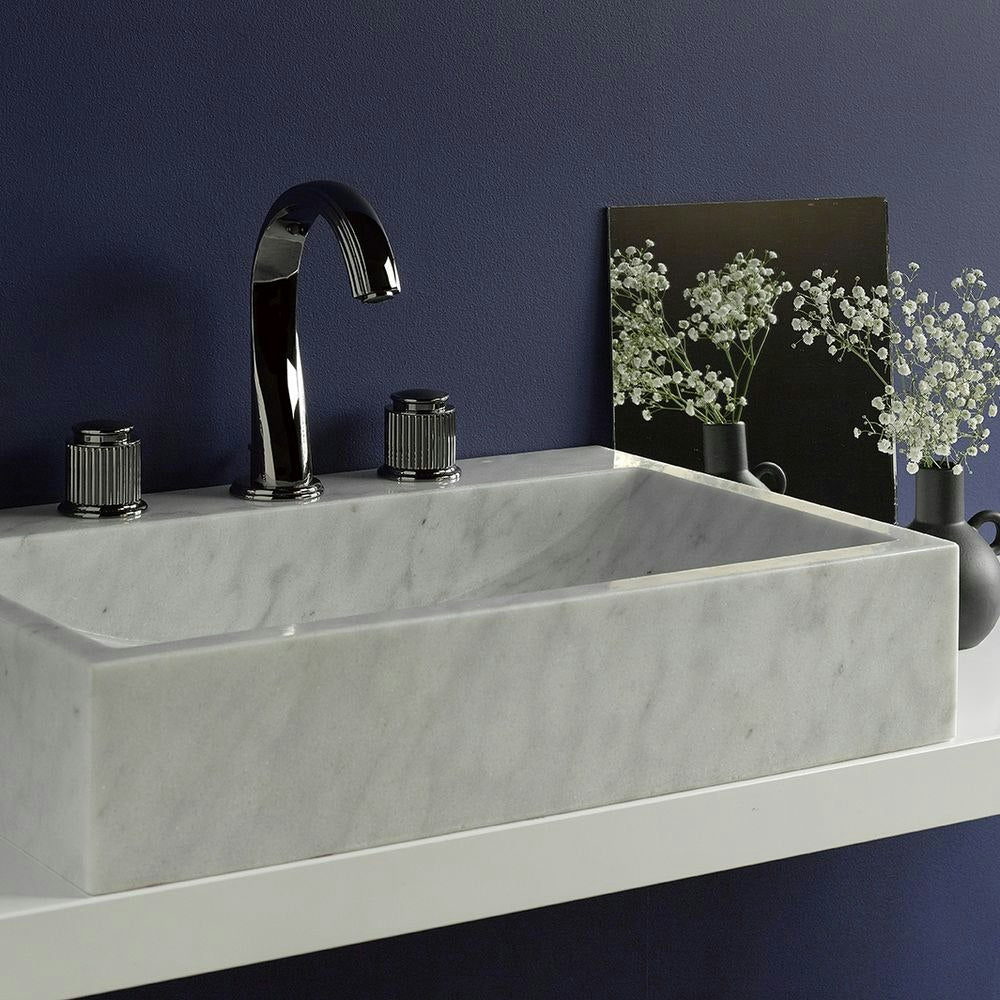 chrome polished faucet