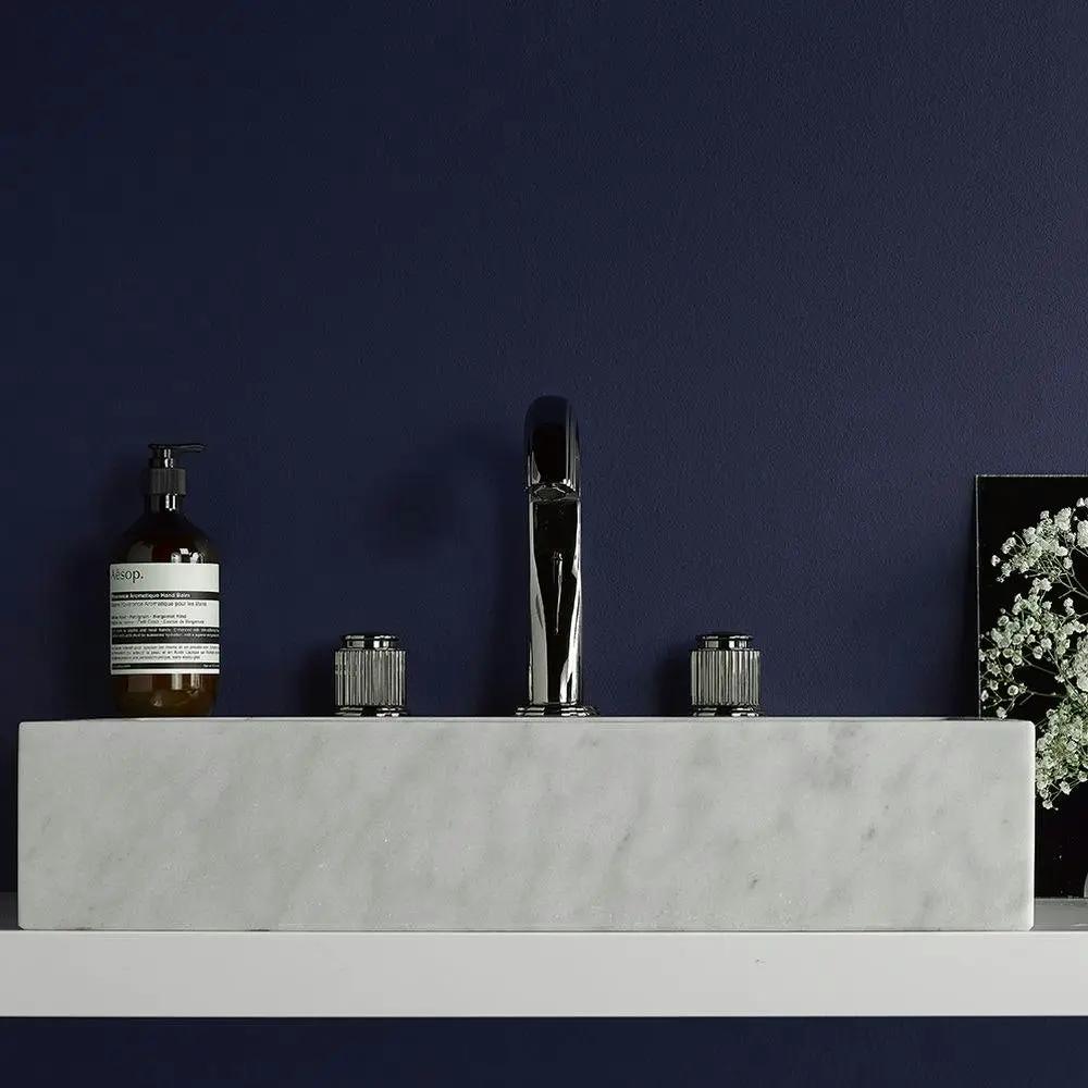 chrome polished faucet