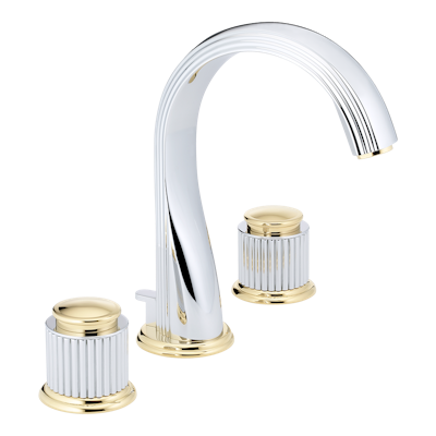 THG Paris Jaipur Metal Widespread Lavatory Set with Drain by THG Paris