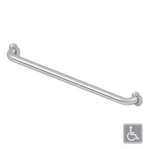 brushed stainless grab bar