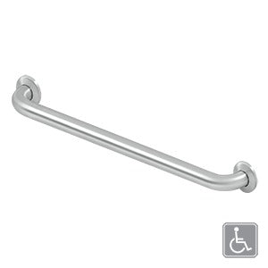 brushed stainless grab bar