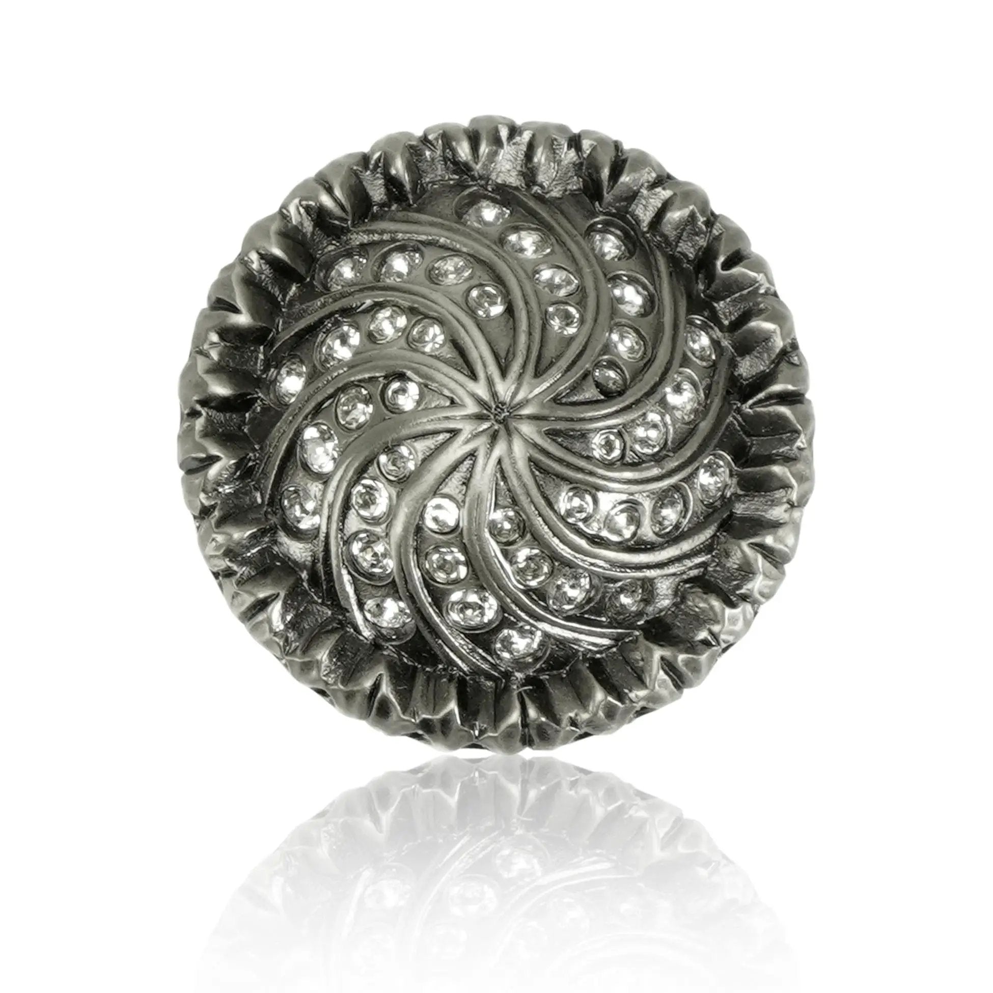 Edgar Berebi Clear Crystal Fontainebleau Knob by Edgar Berebi