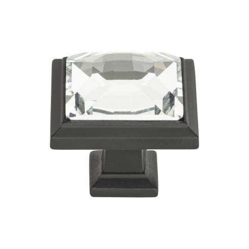 Atlas Legacy Crystal Square Knob 1 5/16 Inch