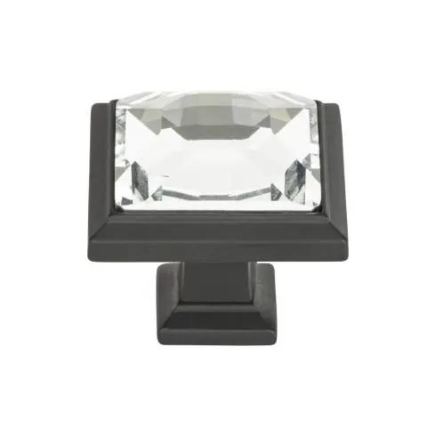 Atlas Legacy Crystal Square Knob 1 5/16 Inch by Atlas
