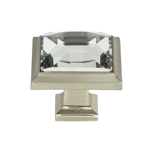 Atlas Legacy Crystal Square Knob 1 5/16 Inch