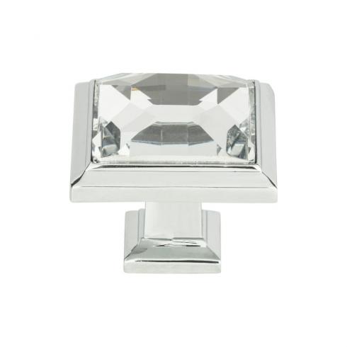 polished chrome knob