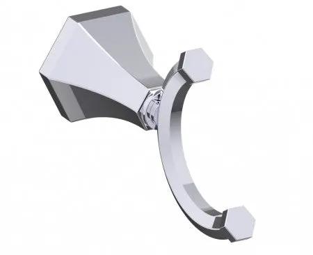 polished chrome coat hook