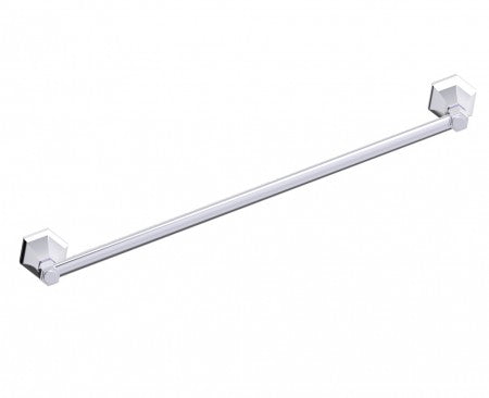 polished chrome towel bar