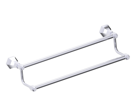 polished chrome towel bar
