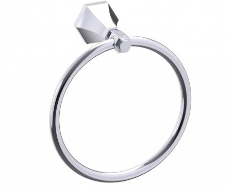 polished chrome towel ring
