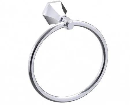 polished chrome towel ring