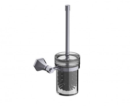 polished chrome toilet brush