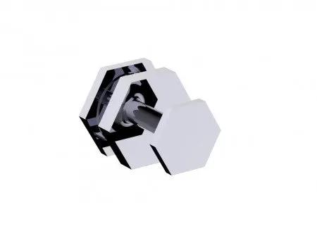 polished chrome door knob