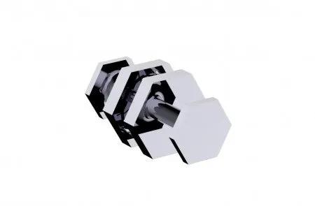 polished chrome door knob