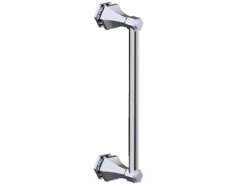 polished chrome door handle
