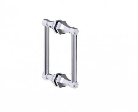 polished chrome door handle