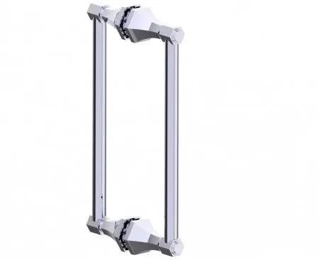 polished chrome door handle