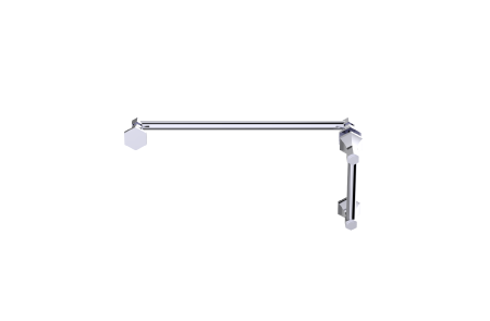 polished chrome door handles