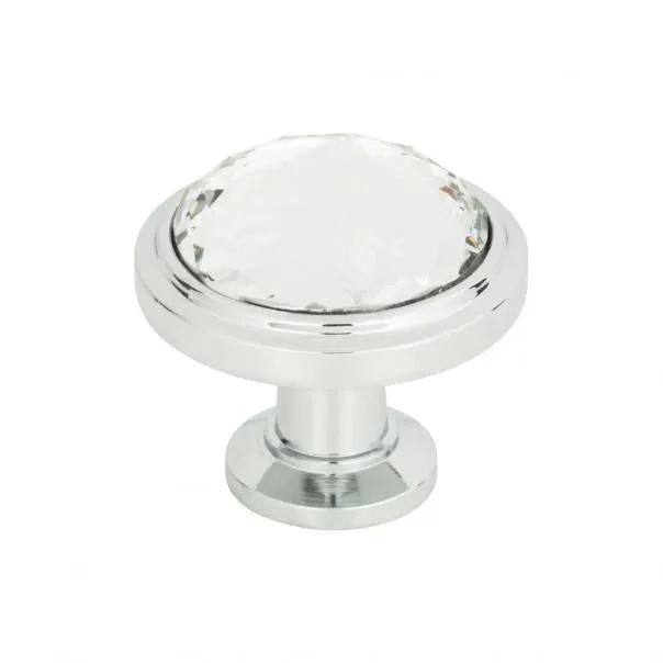 polished chrome knob
