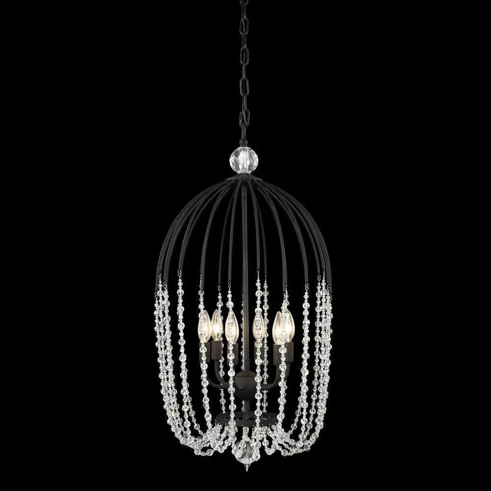 Varaluz Voliere 6-Light Crystal Pendant by Varaluz