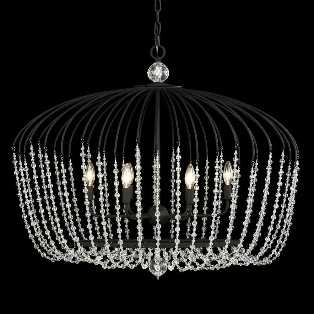 Varaluz Voliere 6-Light Crystal Oval Pendant by Varaluz