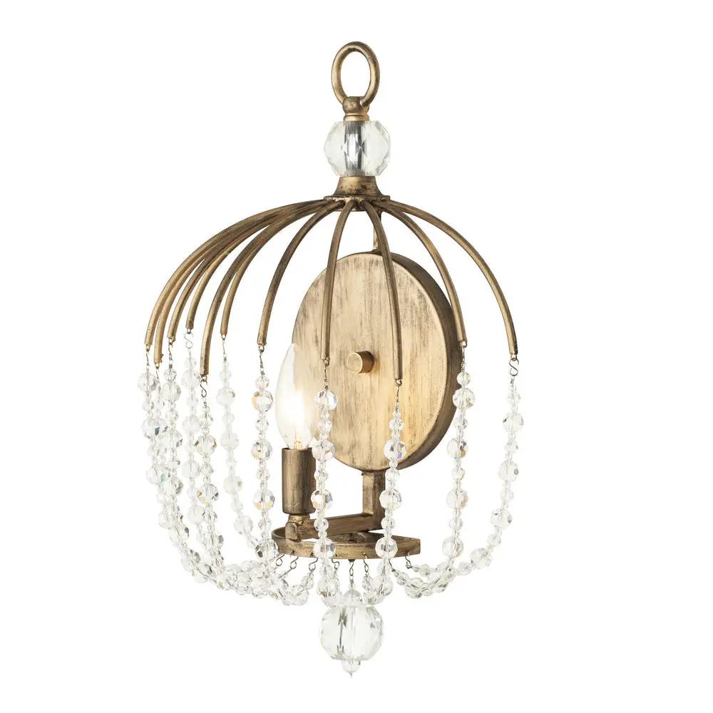havana gold wall mount light