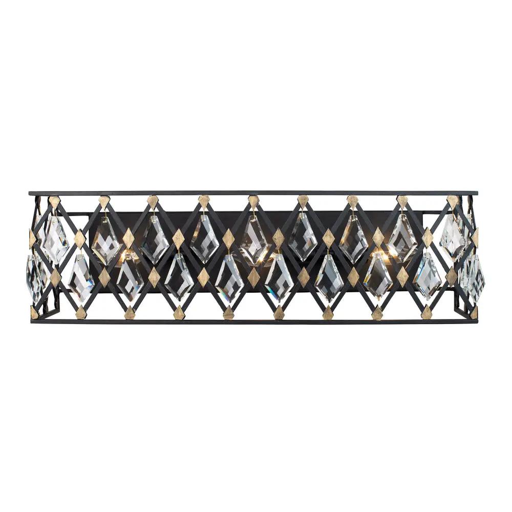 carbon/havana gold wall mount light