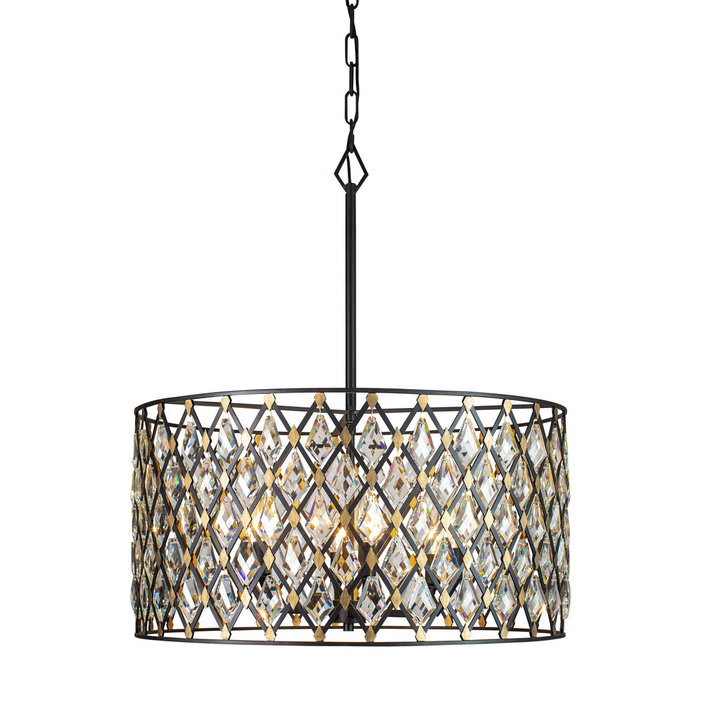 carbon/havana gold pendant light
