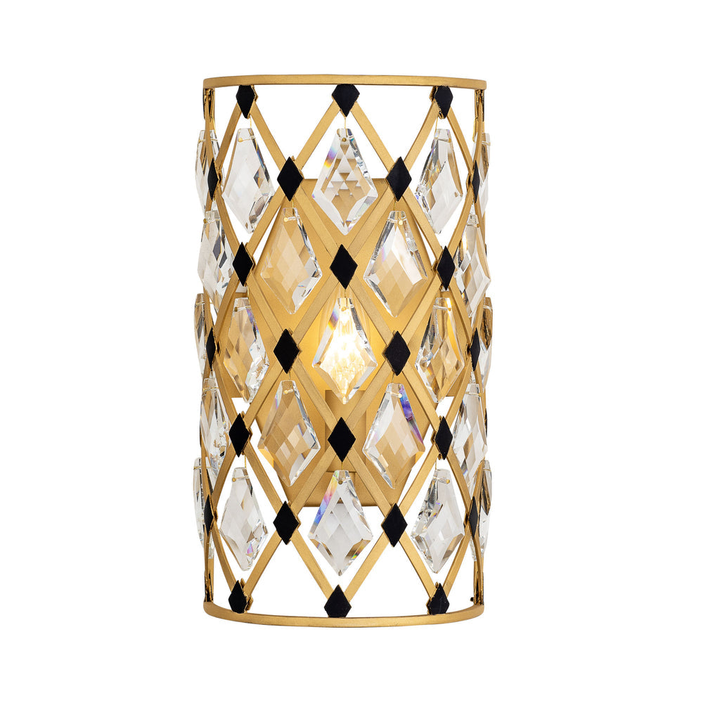 Varaluz Windsor 1-Light Crystal Sconce