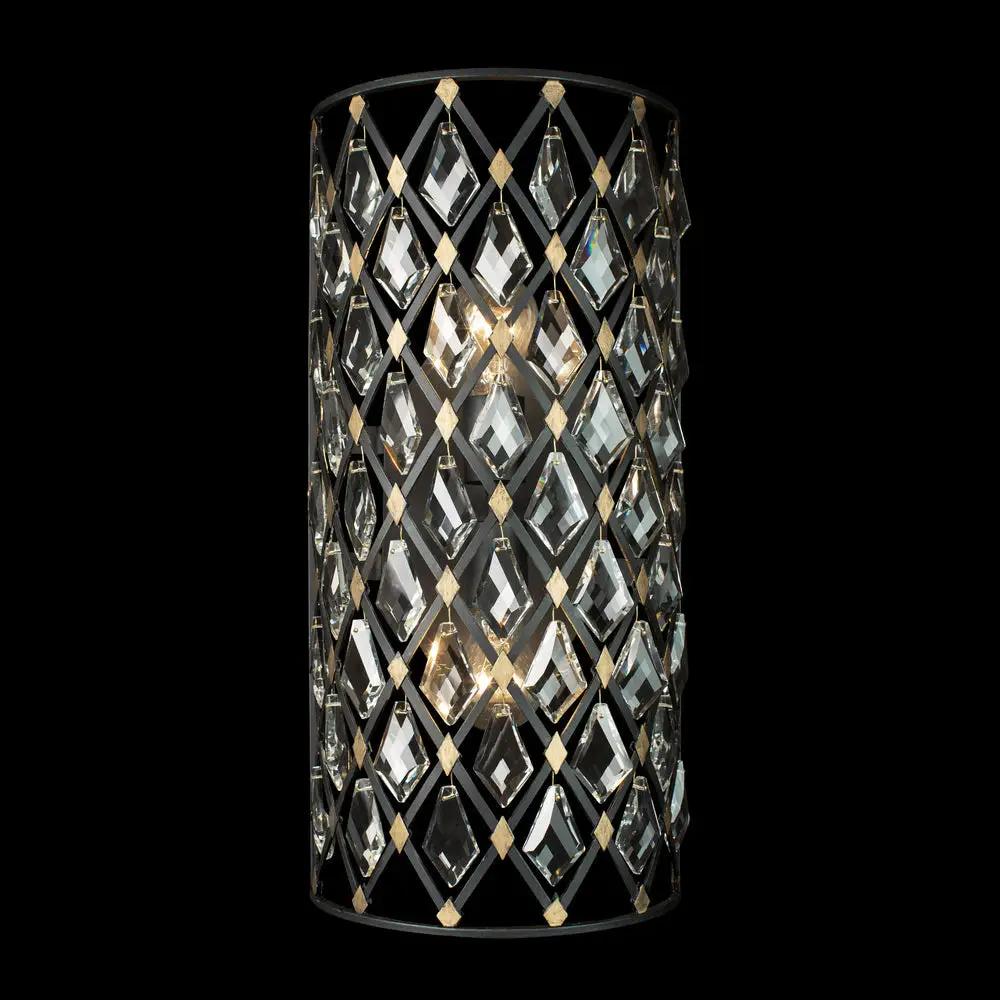 carbon/havana gold wall mount light