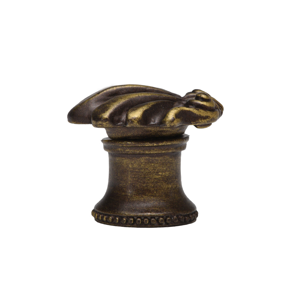 antique brass knob